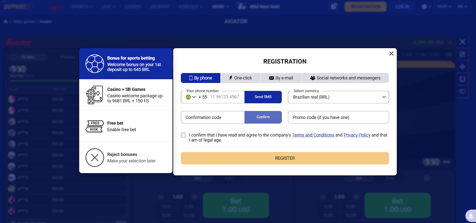 How to start playing registration