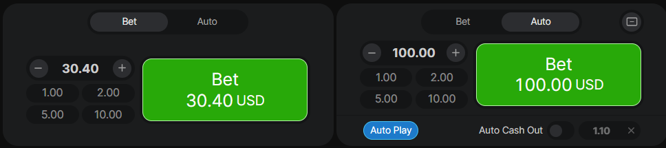 Bets and Controls