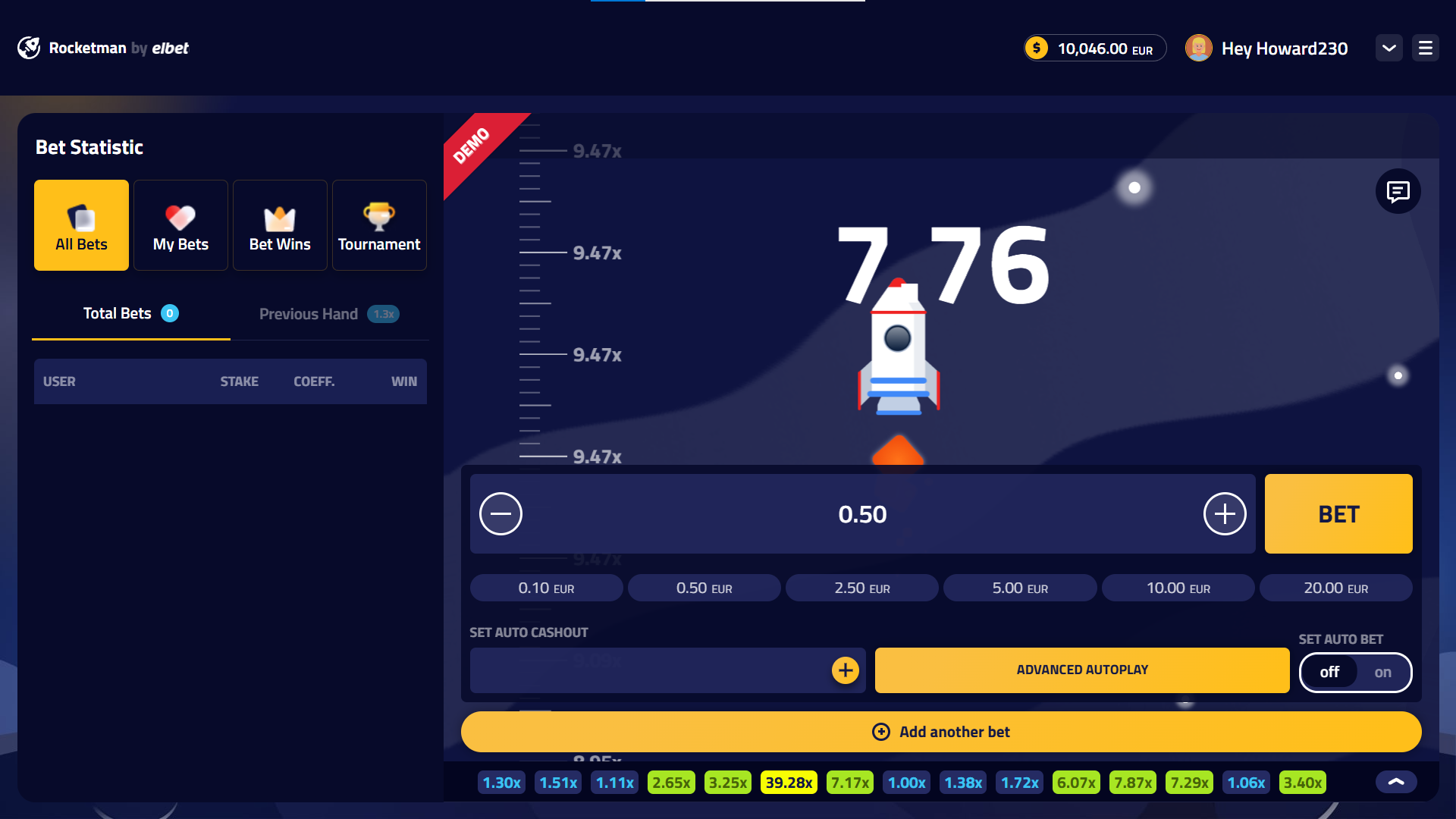 Rocketman interface